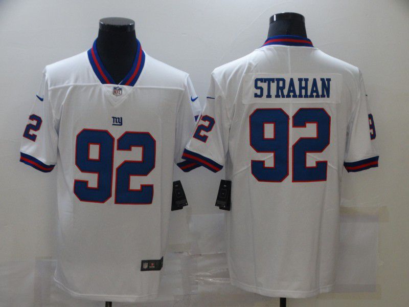 Men New York Giants #92 Strahan White Nike Limited Vapor Untouchable NFL Jerseys->baltimore ravens->NFL Jersey